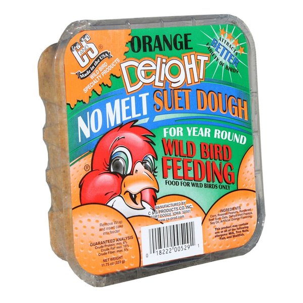 C&S Products C&S Products Orange Delight Assorted Species Beef Suet Wild Bird Food 11.75 oz 12529